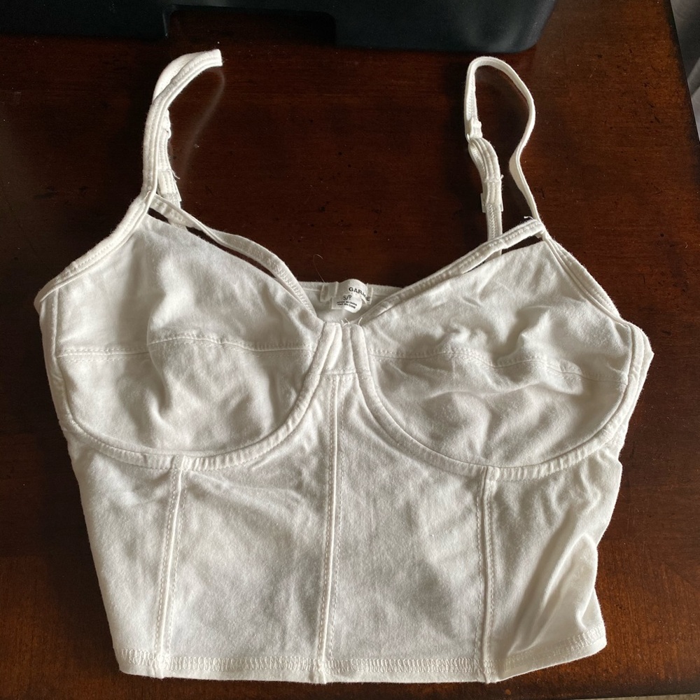 2/$20 Garage crop top (size small)